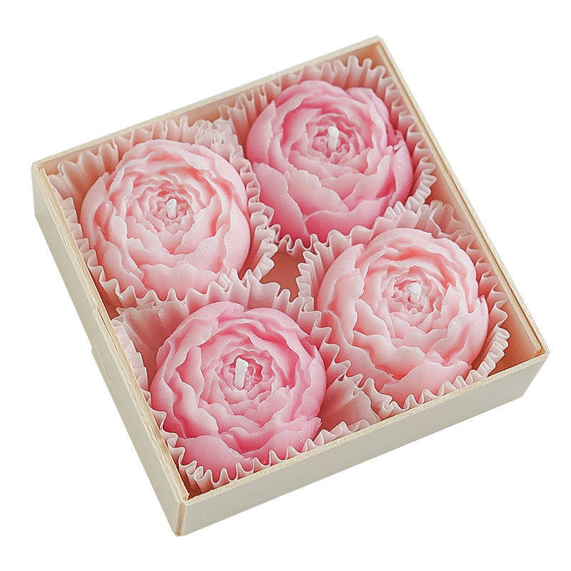Rose Aroma Handmade Candle Gift Set of Four Birthday Edition
