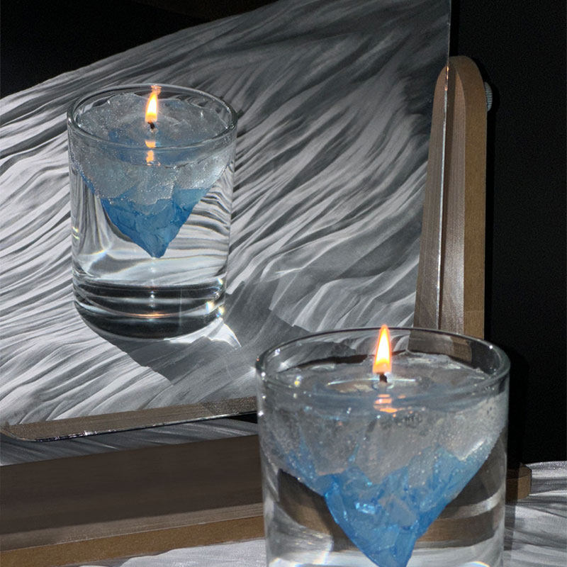 Floating Iceberg Candle Premium Scented Decor for Bedroom Desk