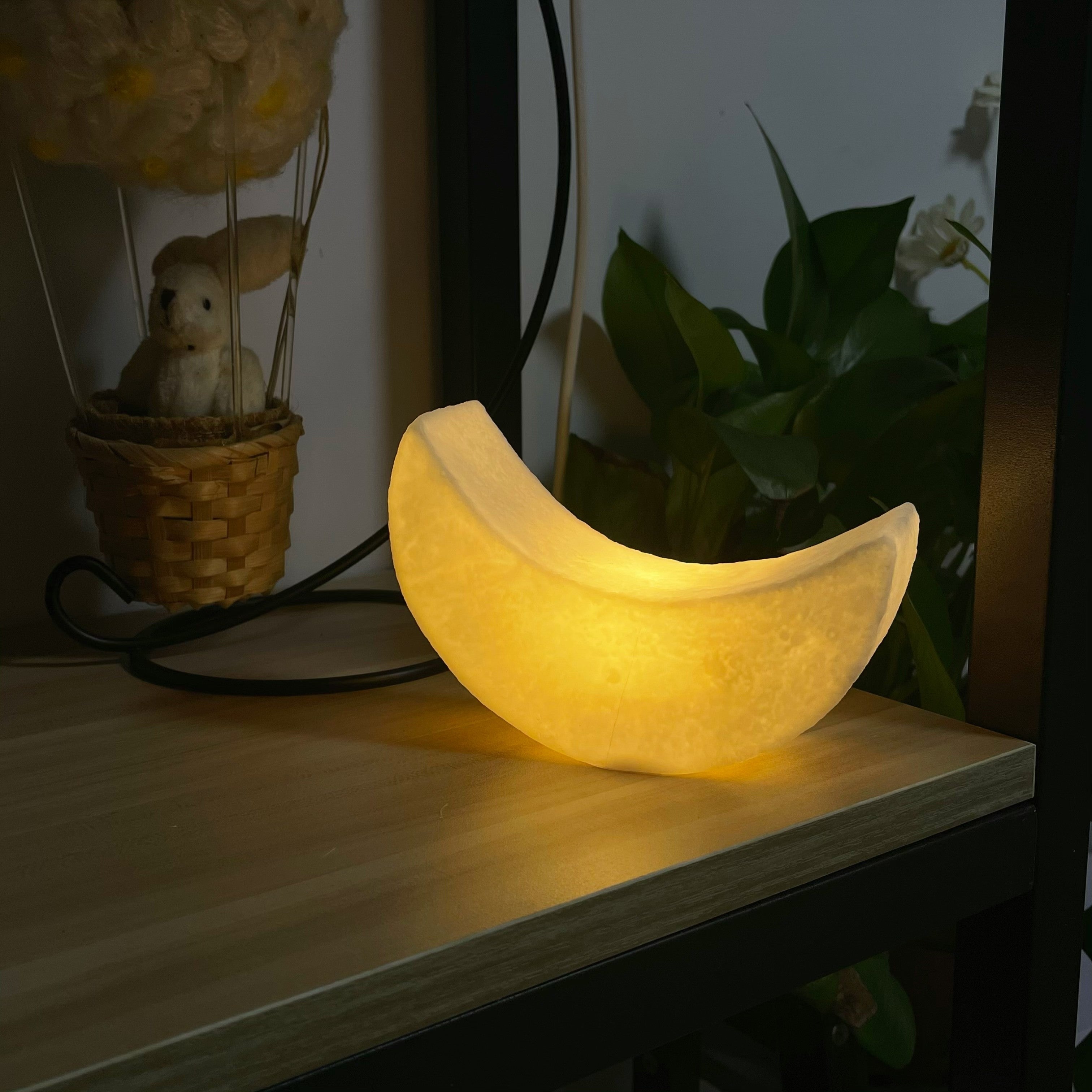 Soft Glow Moon Night Light Bedside Lamp Bedroom Decor Present
