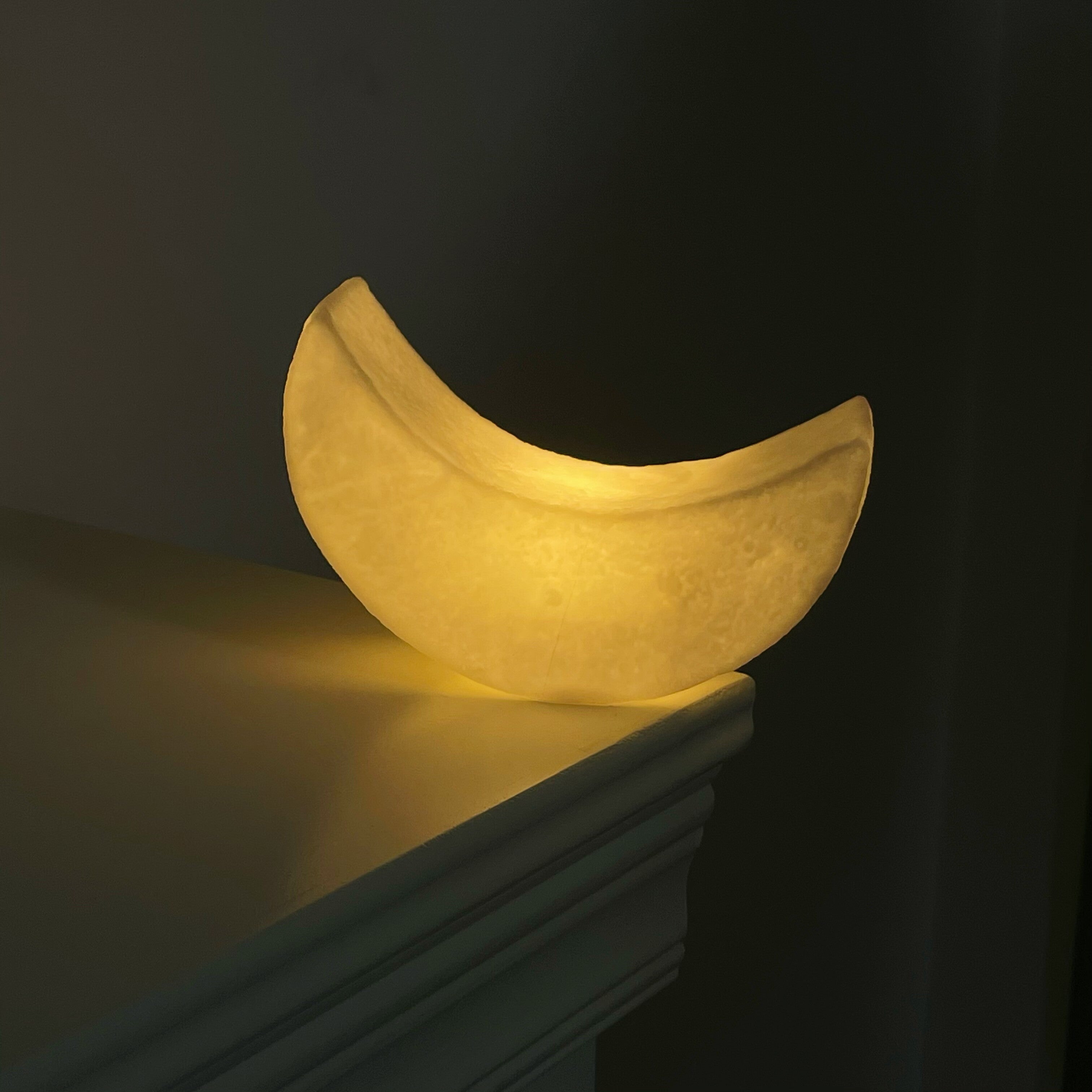 Soft Glow Moon Night Light Bedside Lamp Bedroom Decor Present