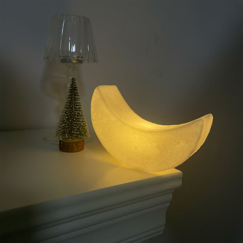Soft Glow Moon Night Light Bedside Lamp Bedroom Decor Present