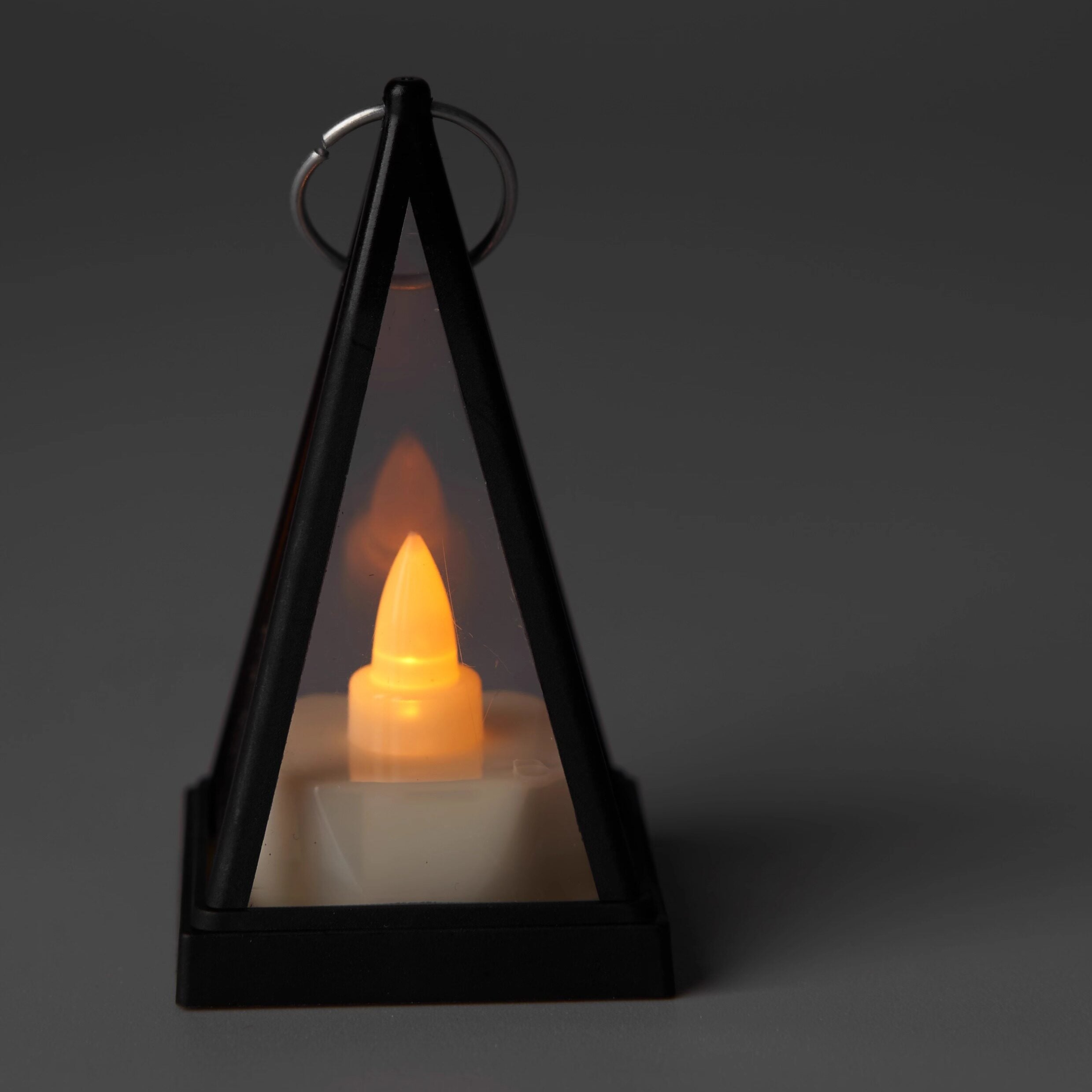 Triangle Style Electronic Candle Night Lamp for Ambient Decor Light Desk