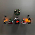 Christmas Tree Magnetic Decor Night Light Wreath Bell Gift