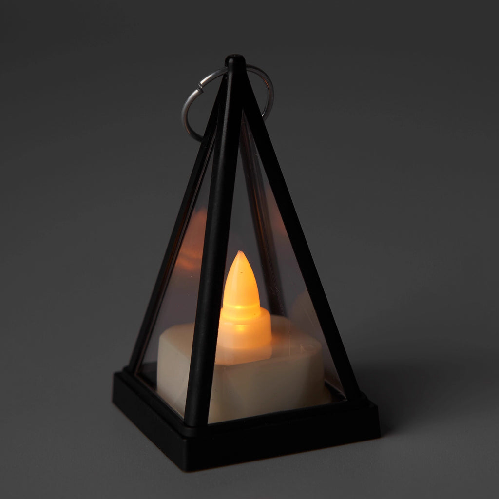 Triangle Style Electronic Candle Night Lamp for Ambient Decor Light Desk