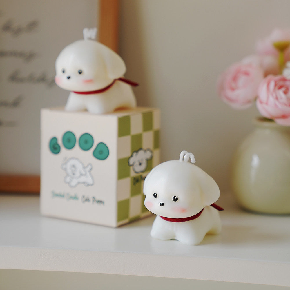 Creative Puppy Shaped Scented Candle Chic Home Gift Decor Accent