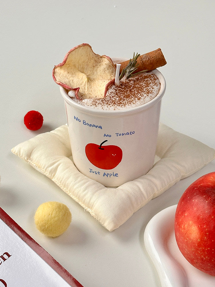 Baked Apple Latte Coffee Candle Cozy Home Bedroom Birthday Gift