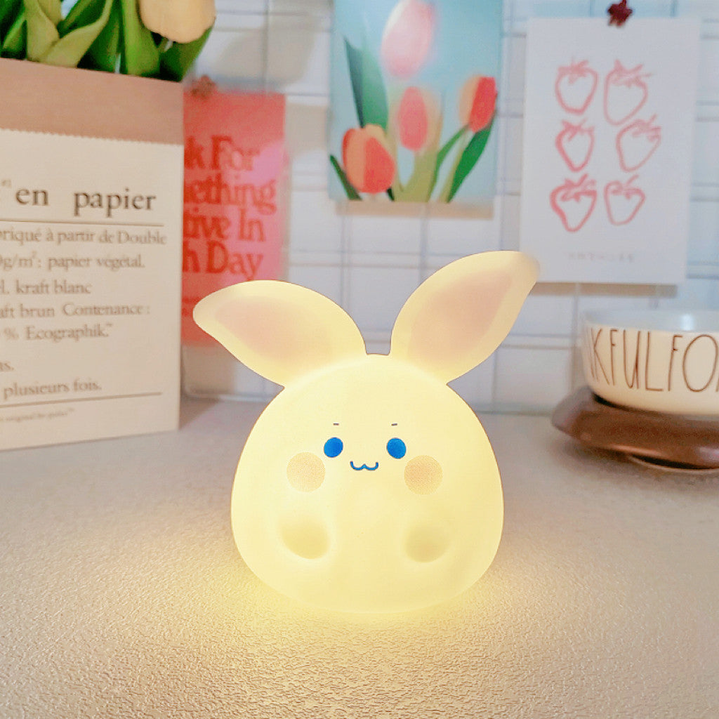 Soft Glow Bunny Night Light Bedroom Lamp Gift for Kids and Girls