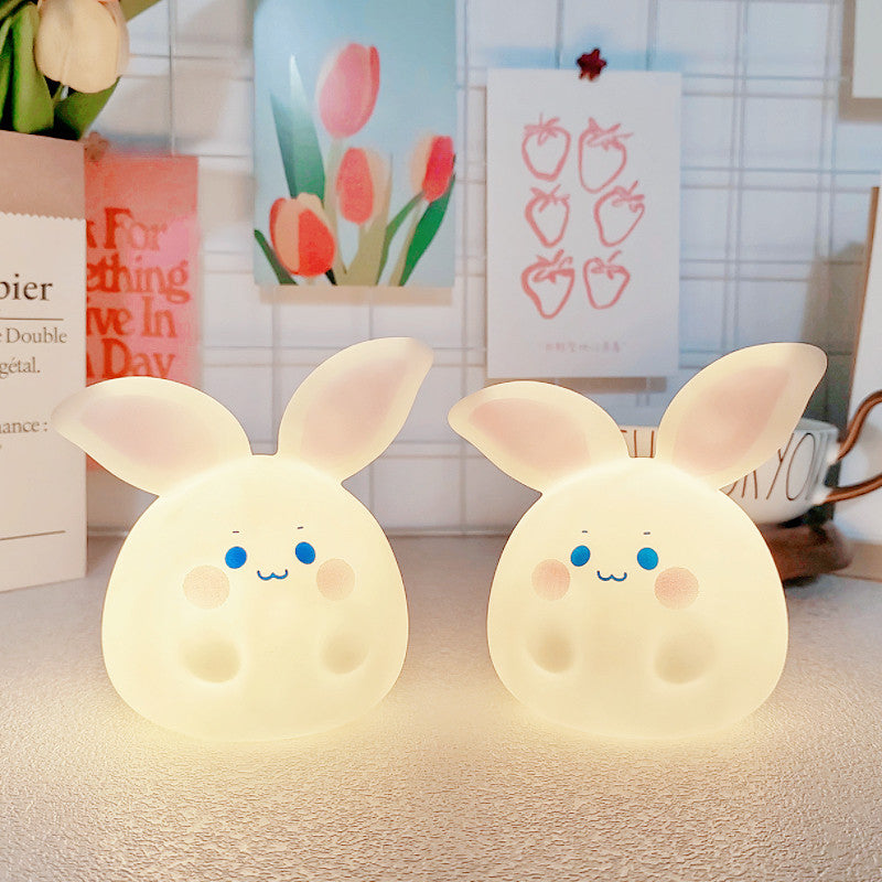 Soft Glow Bunny Night Light Bedroom Lamp Gift for Kids and Girls